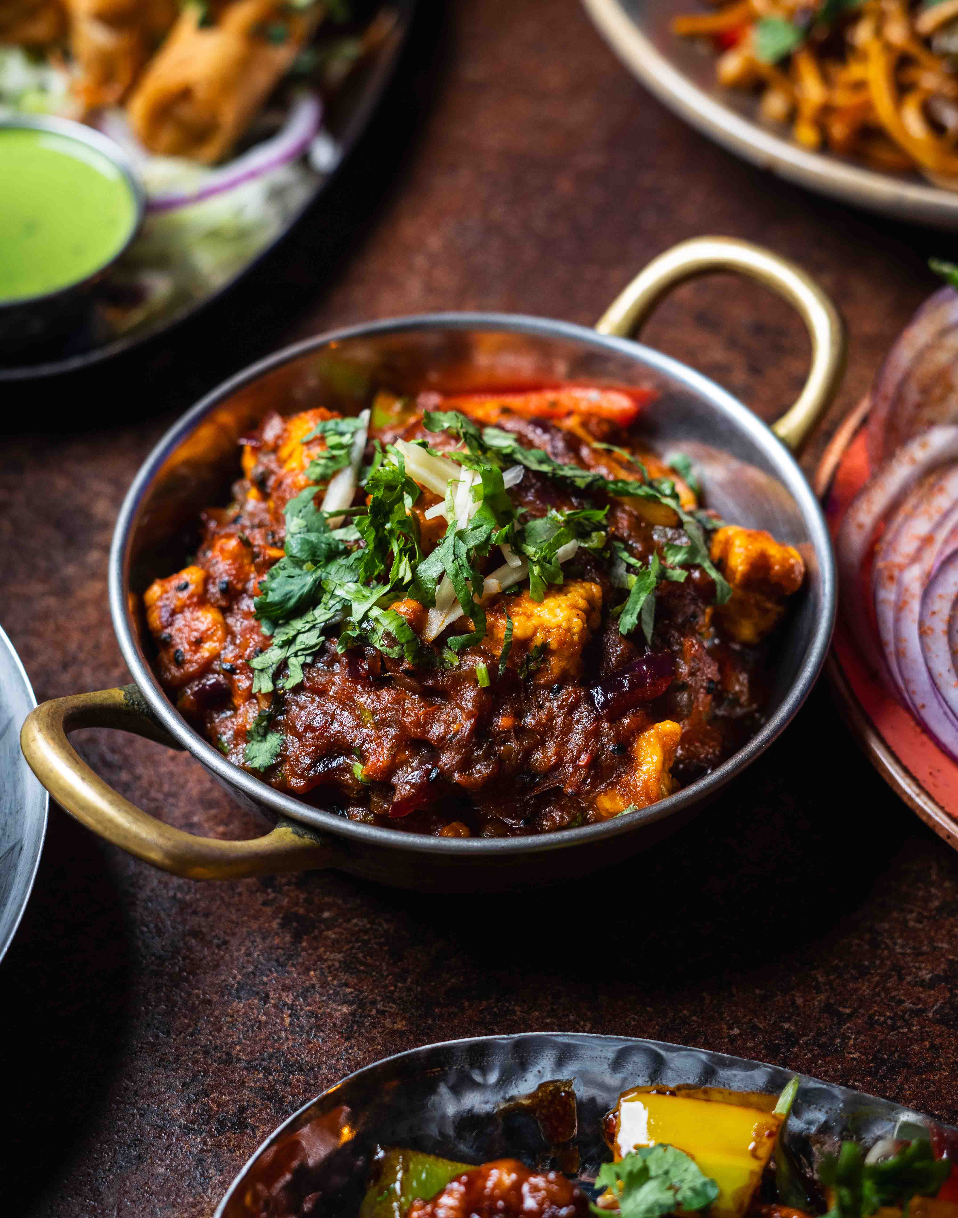 Fine dining plate styling