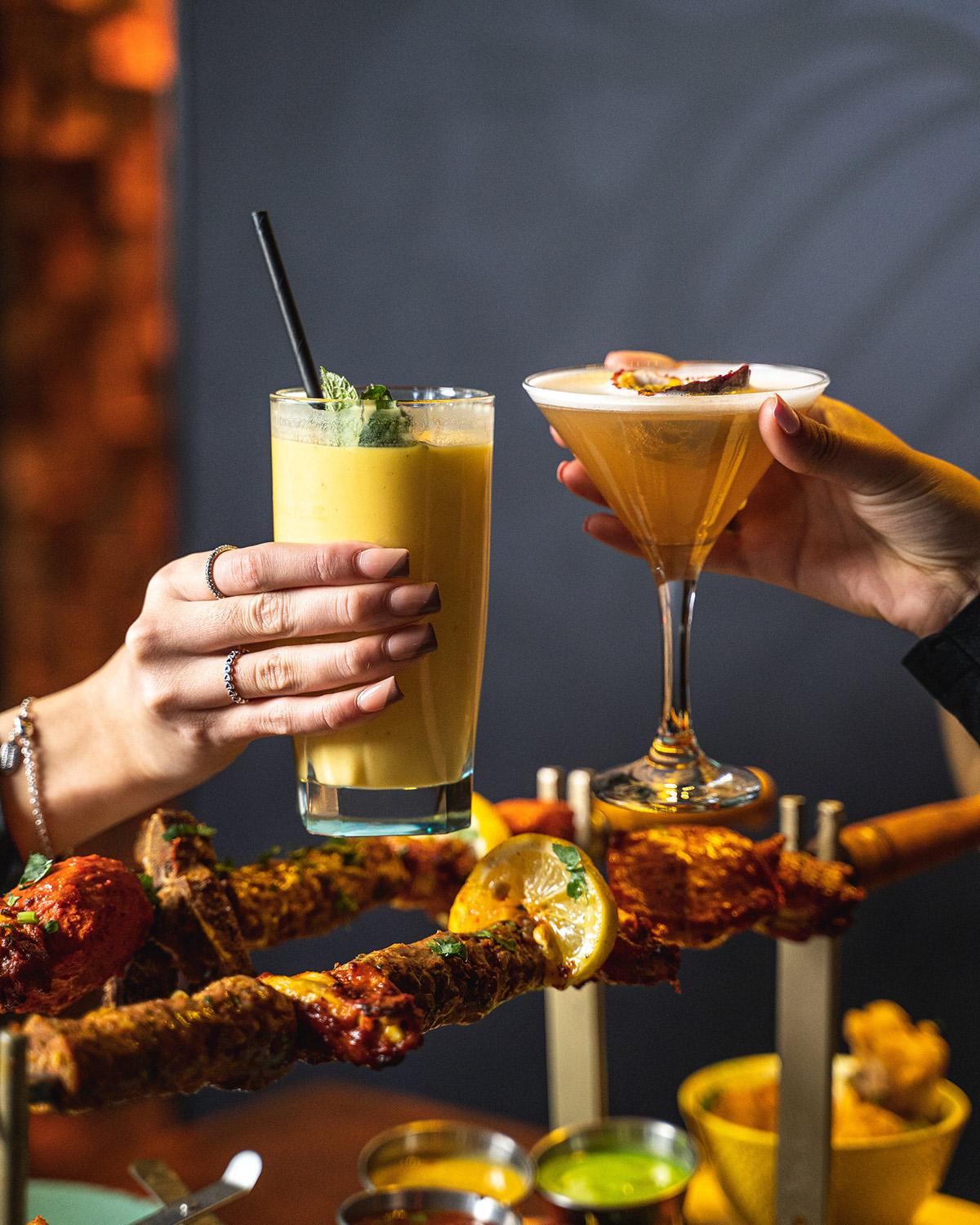 Gourmet food styling